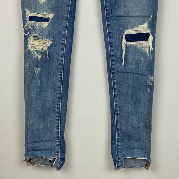 AE Super Low Stretch AEO Denim Jegging Jeans 0 L - Picture 4 of 13